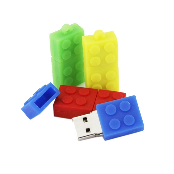 Mytree Oem Creative Colorful Building Blocks Soft Plastic Building Blocks Usb 2.0 Flash Drive