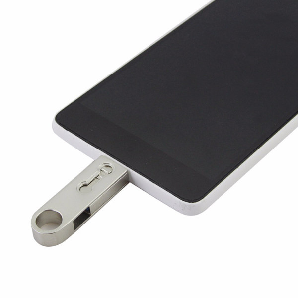 Promotion Gift Metal Waterproof Swivel Usb 2.0 3.0 2 in 1Otg Pen Usb Flash Drive for Smart Phone Android & PC