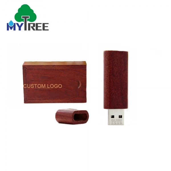 Promotional Gift Customized Logo Packaging High Speed USB 2.0 Wooden Memory USB Flash Pen Drive