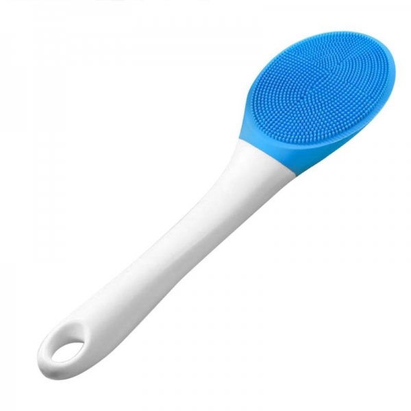 IPX7 Waterproof Long Handle Bath Silicone Massager Brush Electronic Bath Brushes