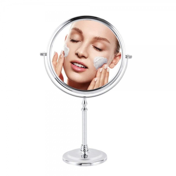 New Design Round Style Table Standing 6 7 8 inch Antique Bronze Double Side Face Bath Makeup Mirror