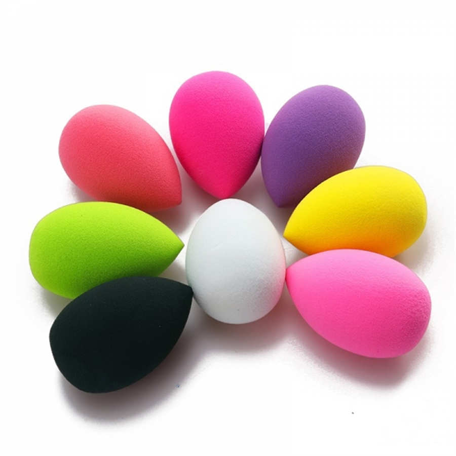 Custom Logo Packaging Shaped Latex Free Non-Latex Best Selling Big Black Makeup Sponge