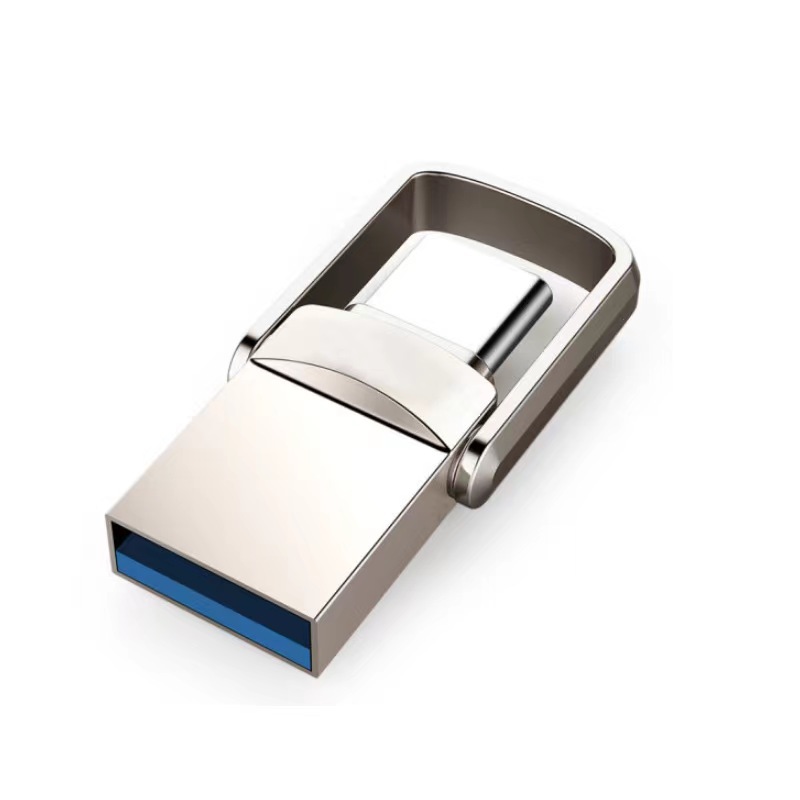 Fashion USB 3.0 Type-C 4GB 128GB Flash Drive 2.0 2 in 1 Swivel Flashdrive for Android Custom Logo Box Packing